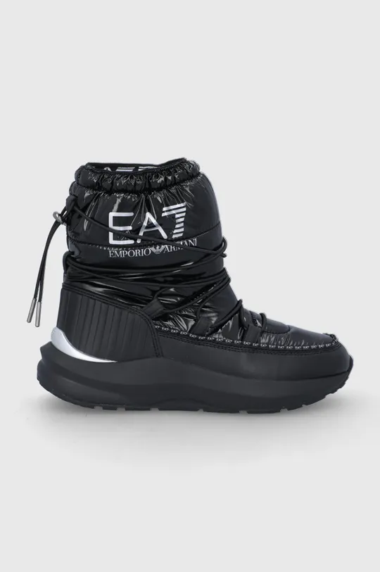 чорний Зимові чоботи EA7 Emporio Armani Жіночий