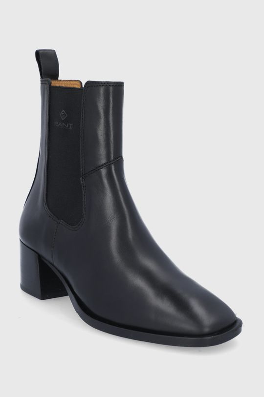 Kožené topánky Chelsea Gant Linsy čierna