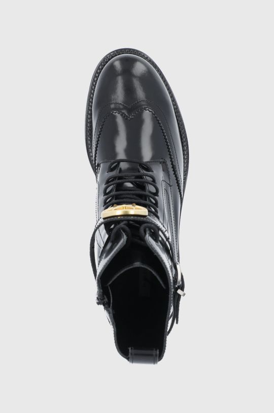 černá Kožené kotníkové boty Marella