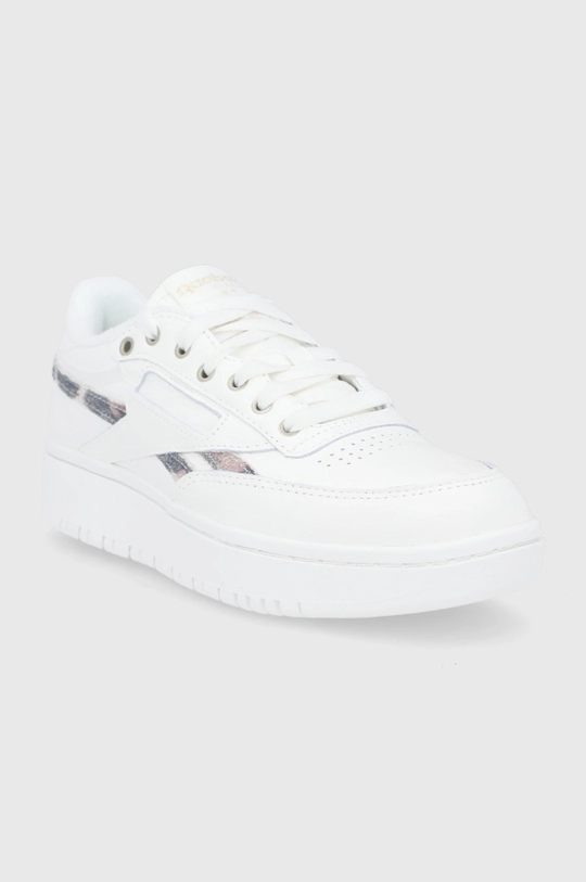 Reebok Classic Buty skórzane Club C Double G57640 biały