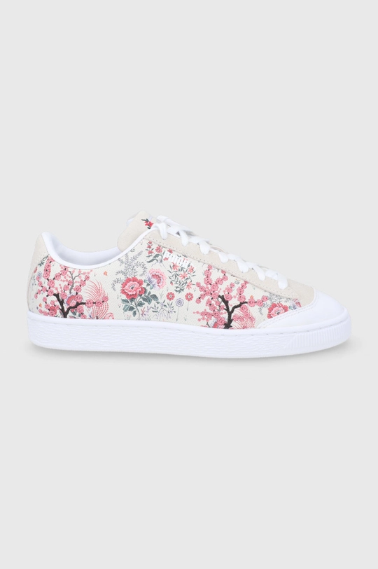 бежевый Кожаные ботинки Puma Basket x Liberty 382106 Женский