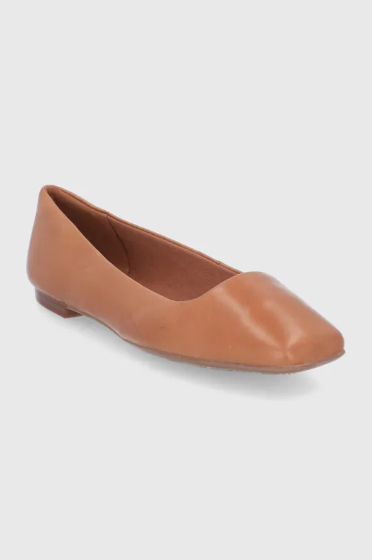 Aldo bőr balerina cipő barna