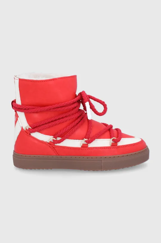 κόκκινο Δερμάτινες μπότες χιονιού Inuikii Γυναικεία