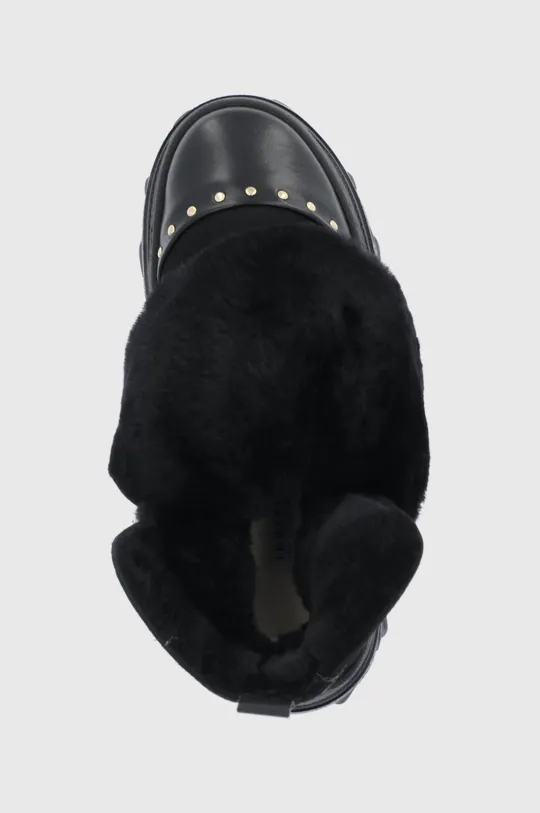 μαύρο Δερμάτινες μπότες χιονιού Inuikii