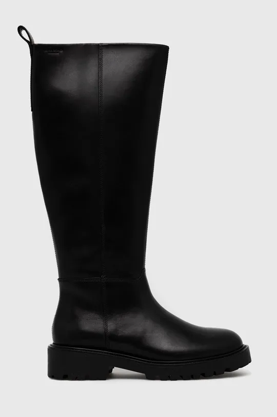 črna Usnjeni elegantni škornji Vagabond Shoemakers Kenova Ženski