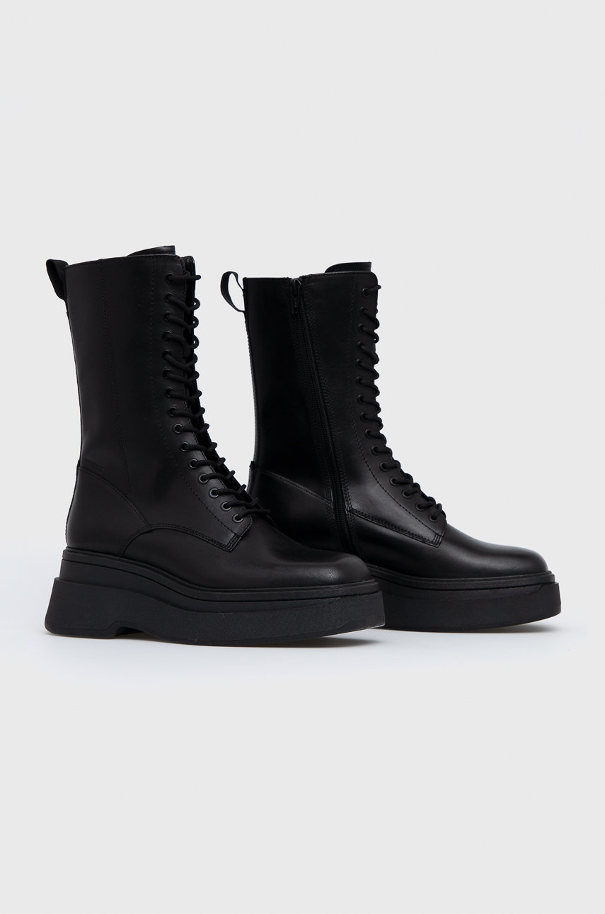 Кожаные полусапоги Vagabond Shoemakers Carla женские цвет чёрный на ...