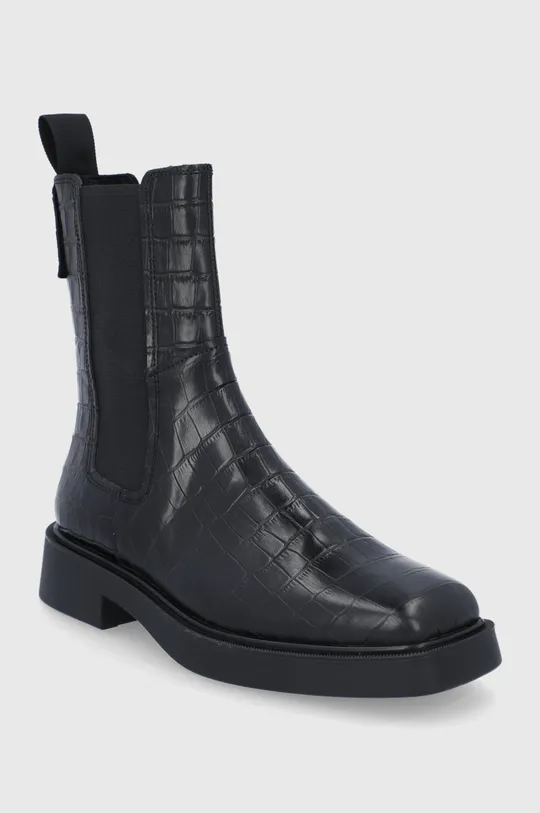 Kožené topánky Chelsea Vagabond Shoemakers čierna