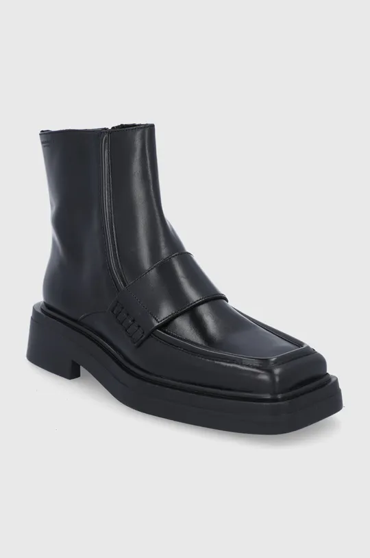 Kožené členkové topánky Vagabond Shoemakers čierna