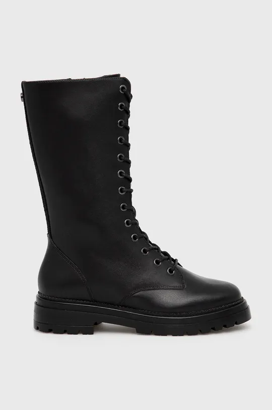 μαύρο Δερμάτινες μπότες Steve Madden Neon Boot Γυναικεία