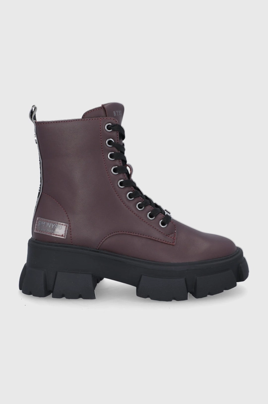 burgundské Kožené workery Steve Madden Dámsky