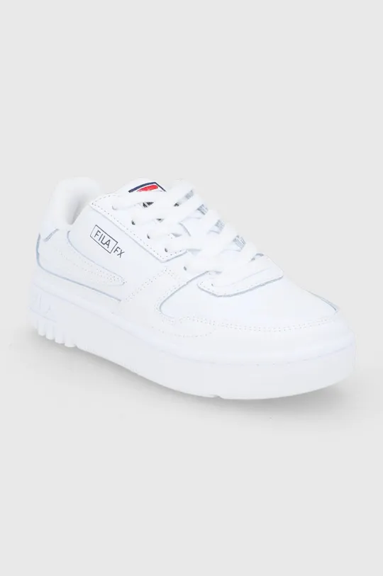 Δερμάτινα παπούτσια Fila λευκό