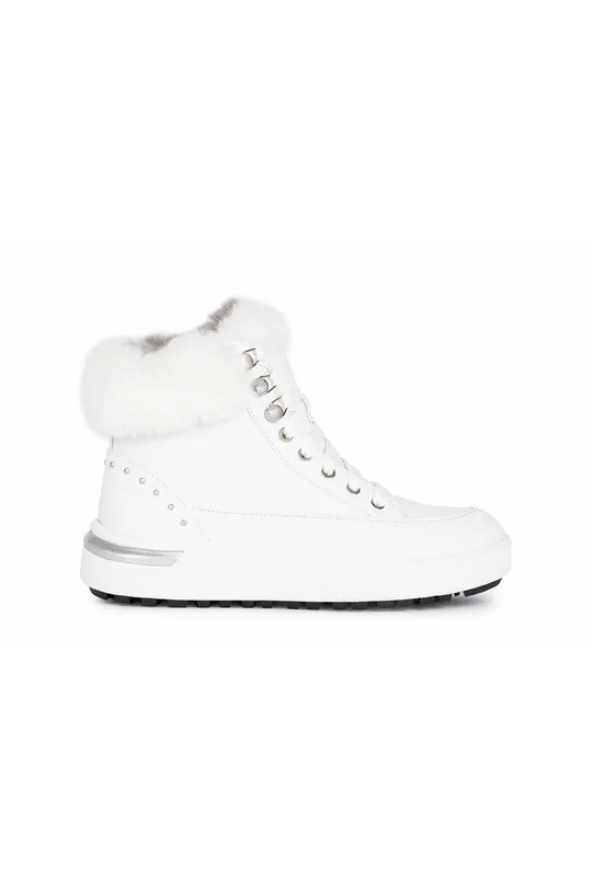 λευκό Δερμάτινες μπότες Geox Γυναικεία