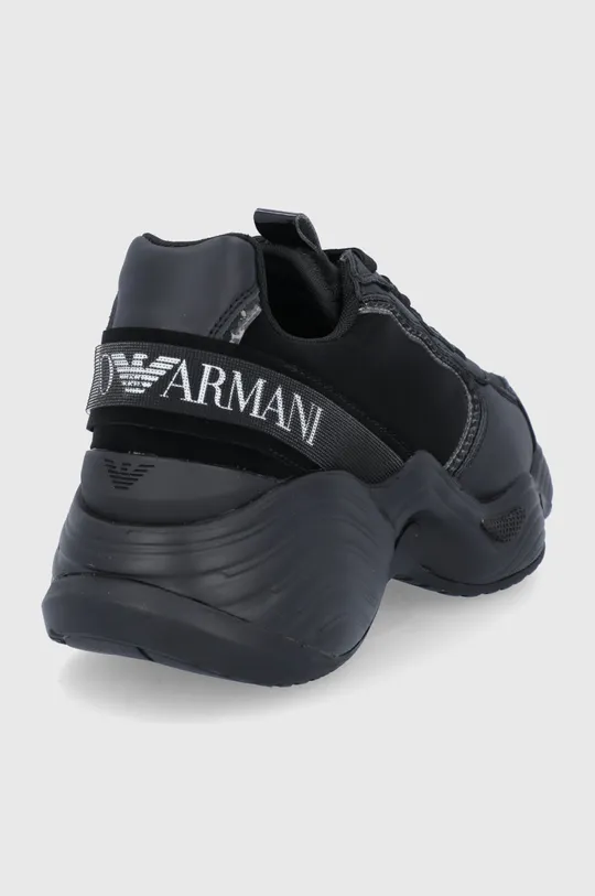 Emporio Armani Buty X3X140.XN043.BLACK.BLK Cholewka: Materiał syntetyczny, Materiał tekstylny, Skóra naturalna, Wnętrze: Materiał tekstylny, Podeszwa: Materiał syntetyczny