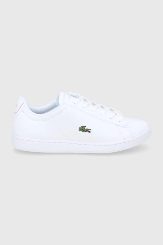 biały Lacoste Buty skórzane Carnaby 42SUJ0002.1Y9 Dziecięcy