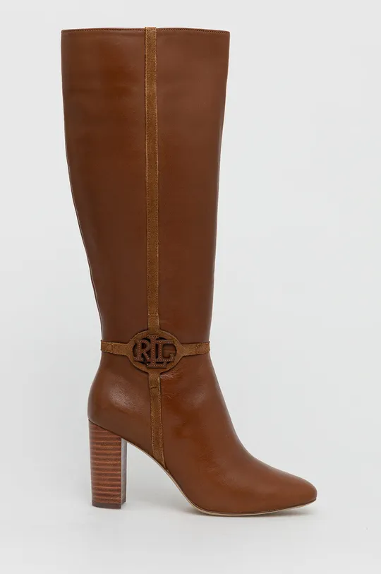 коричневий Шкіряні черевики Lauren Ralph Lauren Жіночий