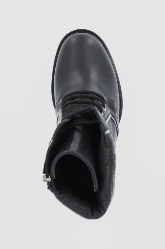 čierna Kožené členkové topánky Karl Lagerfeld Voyage IV