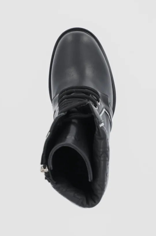 μαύρο Δερμάτινες μπότες Karl Lagerfeld VOYAGE IV