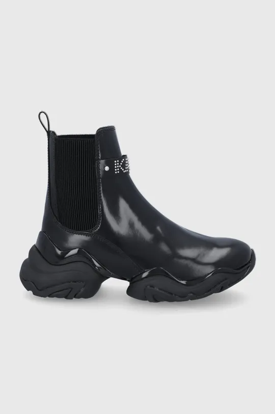 μαύρο Δερμάτινες μπότες Τσέλσι Karl Lagerfeld GEMINI Γυναικεία