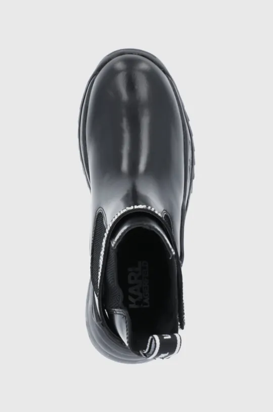 μαύρο Δερμάτινες μπότες Τσέλσι Karl Lagerfeld QUEST