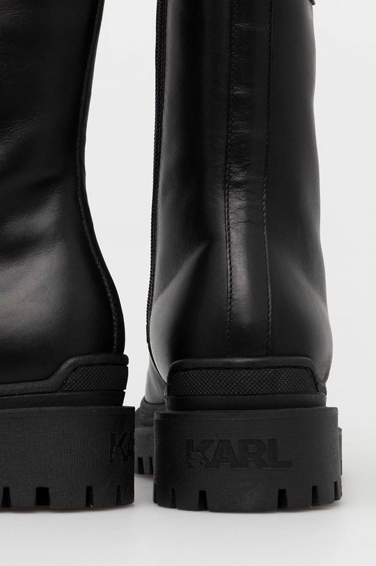 Karl Lagerfeld Workery skórzane KL41670.Black.Lthr Cholewka: Skóra, Wnętrze: Skóra, Podeszwa: Materiał syntetyczny