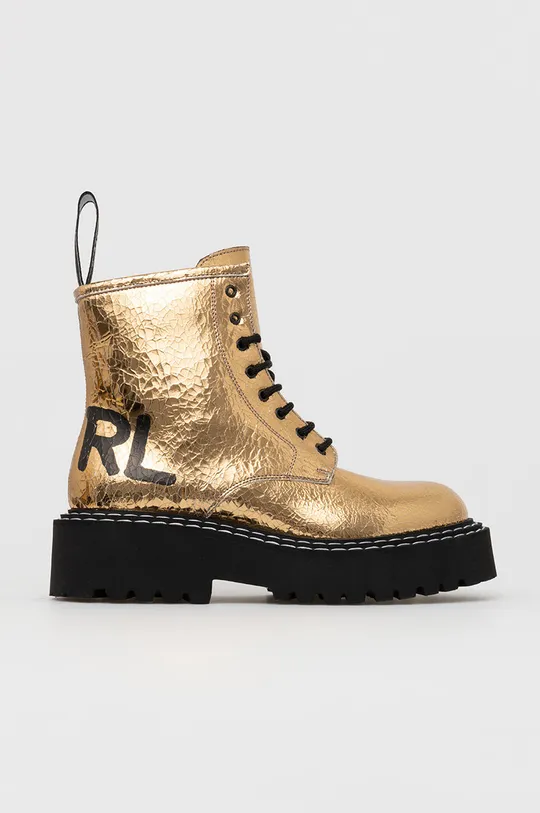 золотий Шкіряні черевики Karl Lagerfeld Жіночий