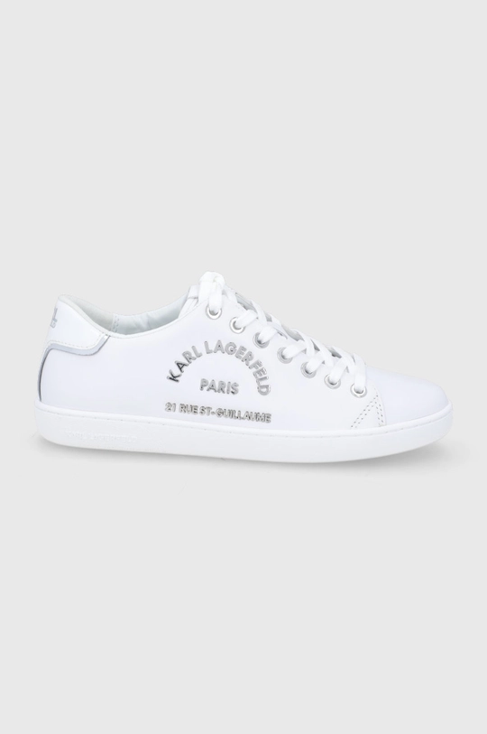 biały Karl Lagerfeld Buty skórzane KL61239.01S Damski