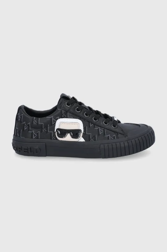 μαύρο Δερμάτινα ελαφριά παπούτσια Karl Lagerfeld KAMPUS II Γυναικεία
