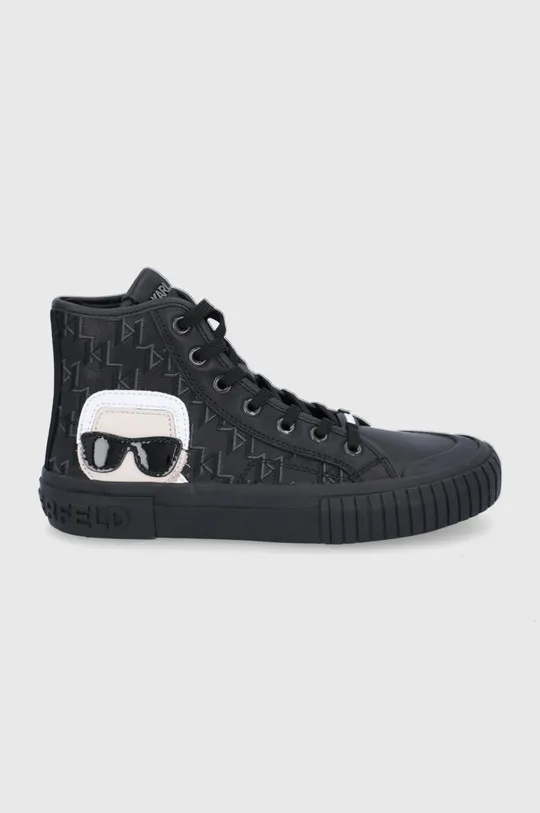 μαύρο Δερμάτινα ελαφριά παπούτσια Karl Lagerfeld Γυναικεία