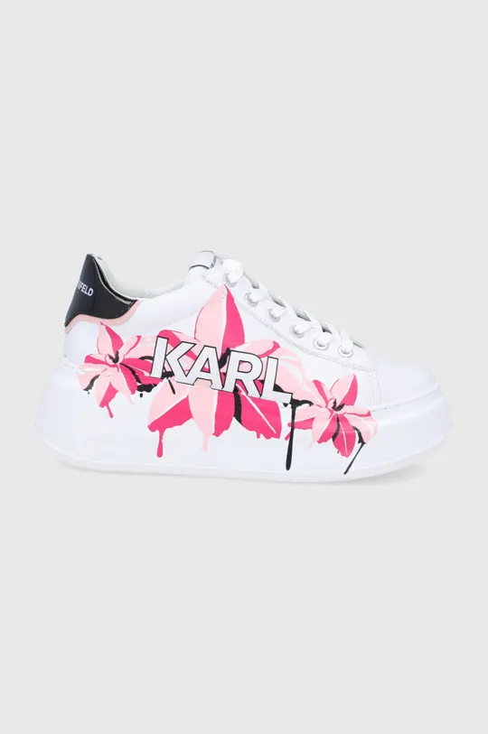 λευκό Δερμάτινα παπούτσια Karl Lagerfeld ANAKAPRI Γυναικεία