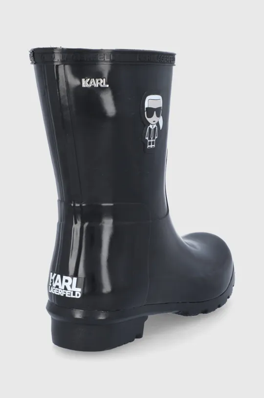 Gumijasti škornji Karl Lagerfeld  Steblo: Sintetični material Notranjost: Tekstilni material Podplat: Sintetični material