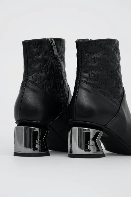 Kožené členkové topánky Karl Lagerfeld  Zvršok: Prírodná koža Vnútro: Syntetická látka, Prírodná koža Podrážka: Syntetická látka