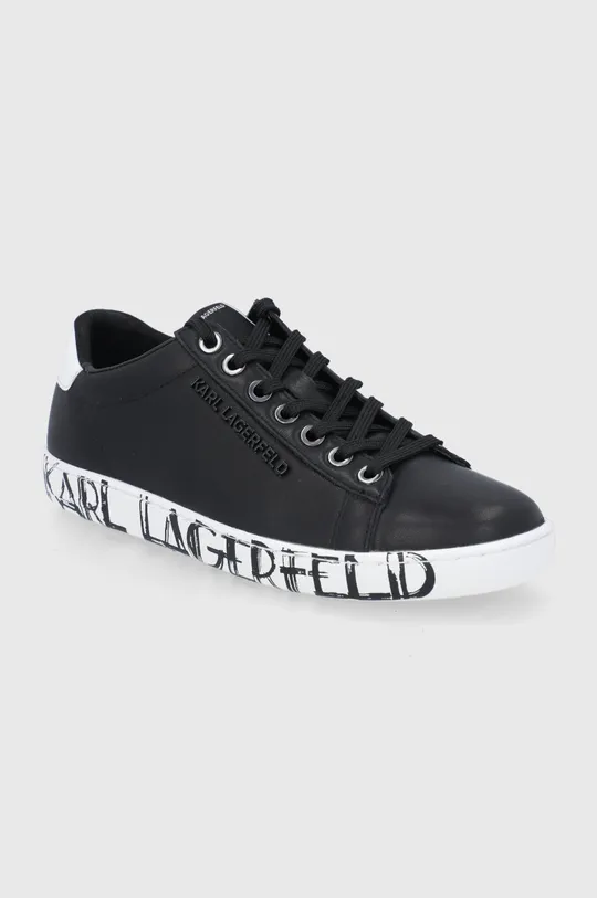 Δερμάτινα παπούτσια Karl Lagerfeld KUPSOLE II μαύρο