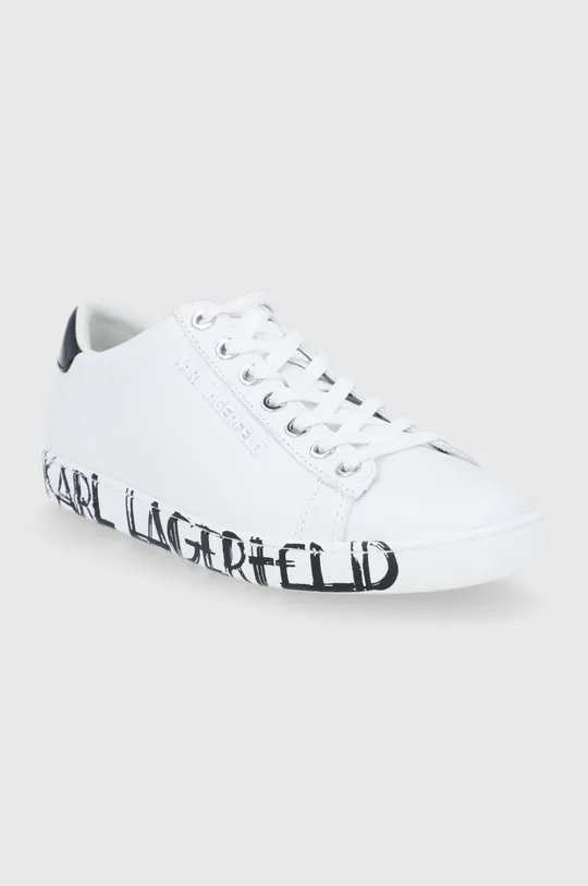 Karl Lagerfeld Buty skórzane KL61286.White.Lthr biały