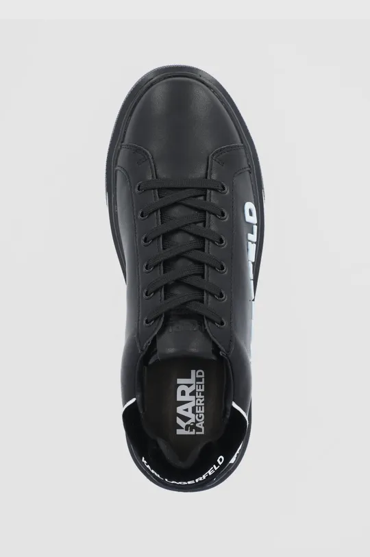 μαύρο Δερμάτινα παπούτσια Karl LagerfeldMAXI KUP