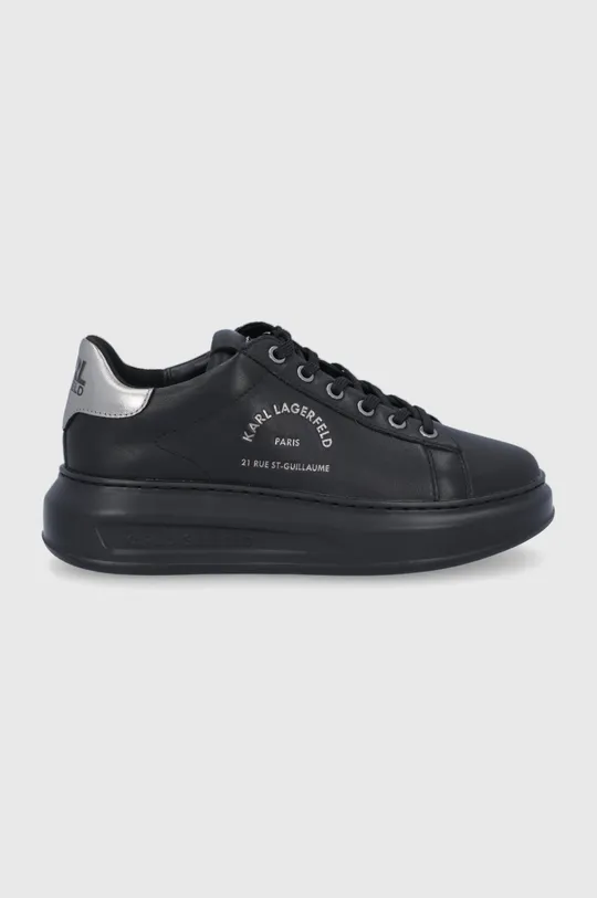 μαύρο Δερμάτινα παπούτσια Karl LagerfeldKAPRI Γυναικεία