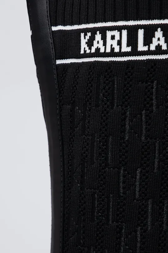 črna Karl Lagerfeld elegantni škornji