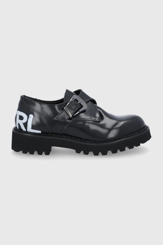 crna Kožne cipele Karl Lagerfeld Ženski