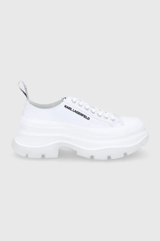 biały Karl Lagerfeld Buty skórzane KL42920.White.Lthr.Mon Damski