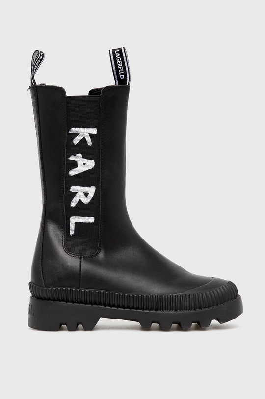 nero Karl Lagerfeld stivaletti chelsea in pelle Donna