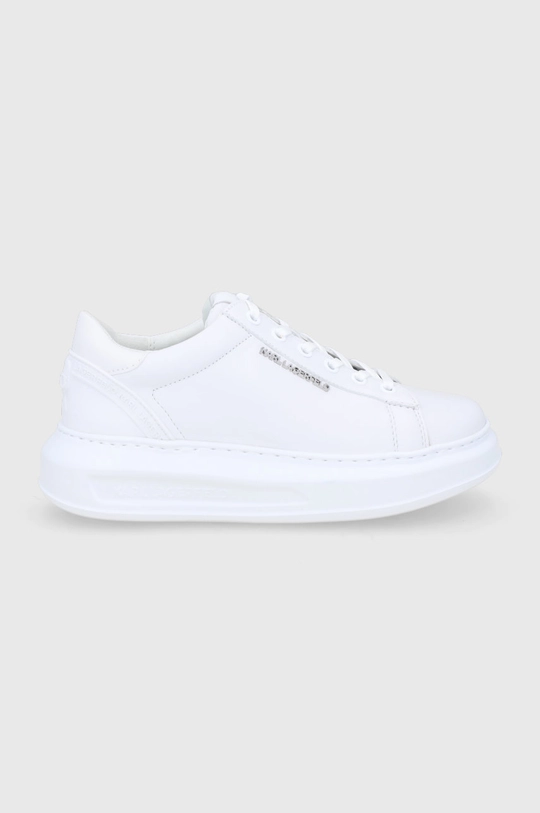 biały Karl Lagerfeld Buty skórzane KL62525.White.Lthr.Mon Damski