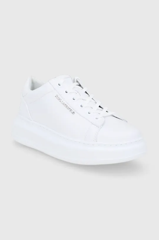 Δερμάτινα παπούτσια Karl Lagerfeld KAPRI λευκό