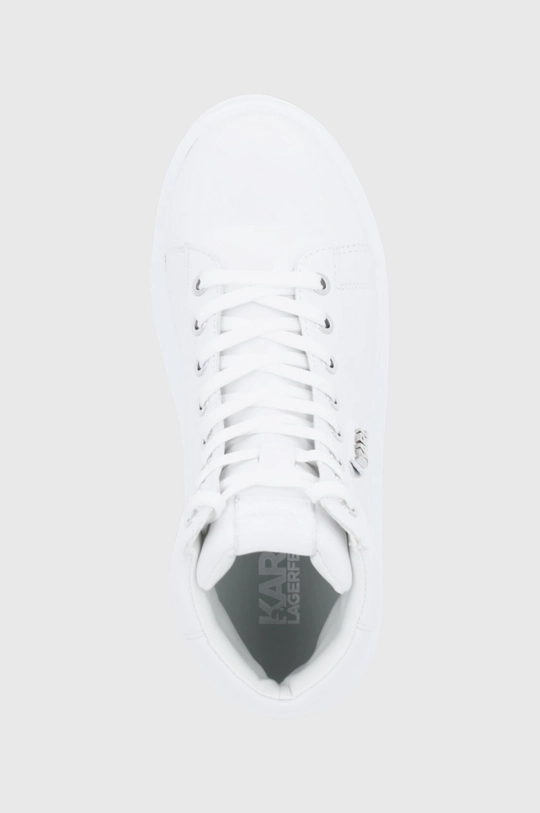 biały Karl Lagerfeld Buty skórzane KL62545.White.Lthr