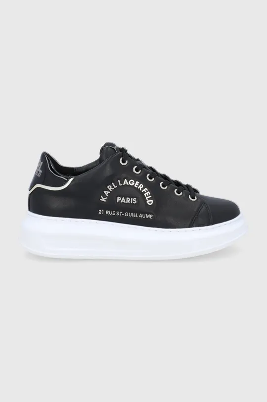 μαύρο Δερμάτινα παπούτσια Karl Lagerfeld Γυναικεία