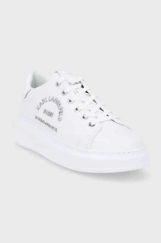 Karl Lagerfeld bőr cipő Kapri fehér