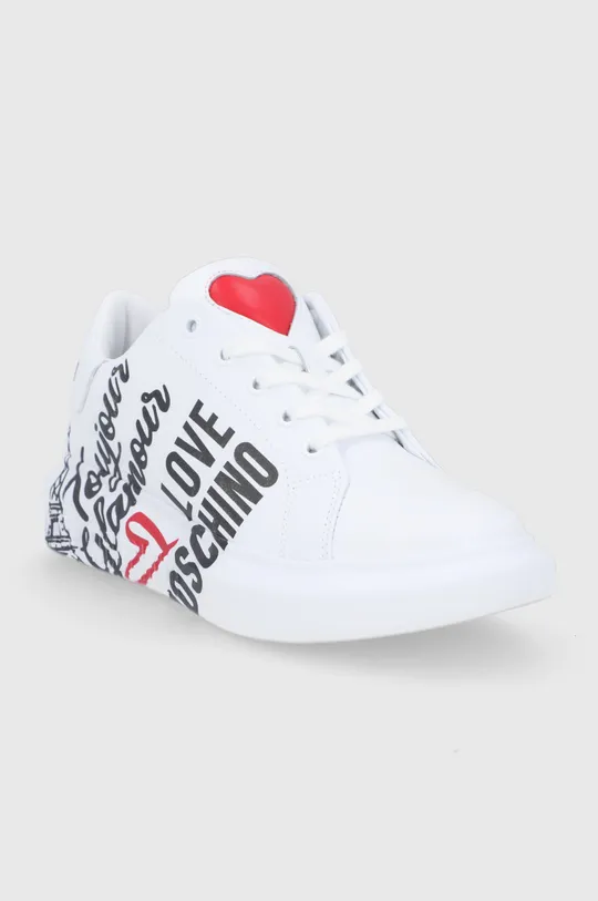 Παπούτσια Love Moschino λευκό