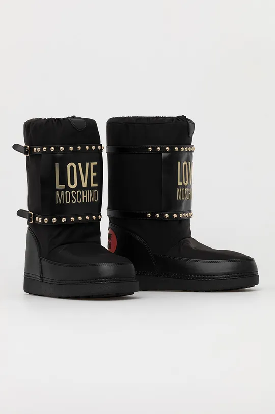 Love Moschino Śniegowce czarny