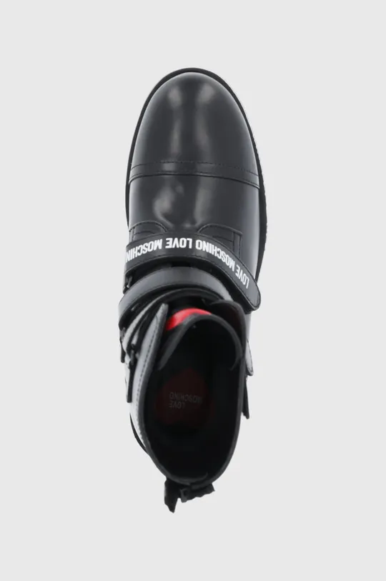 čierna Kožené členkové topánky Love Moschino