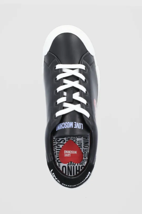čierna Kožená obuv Love Moschino