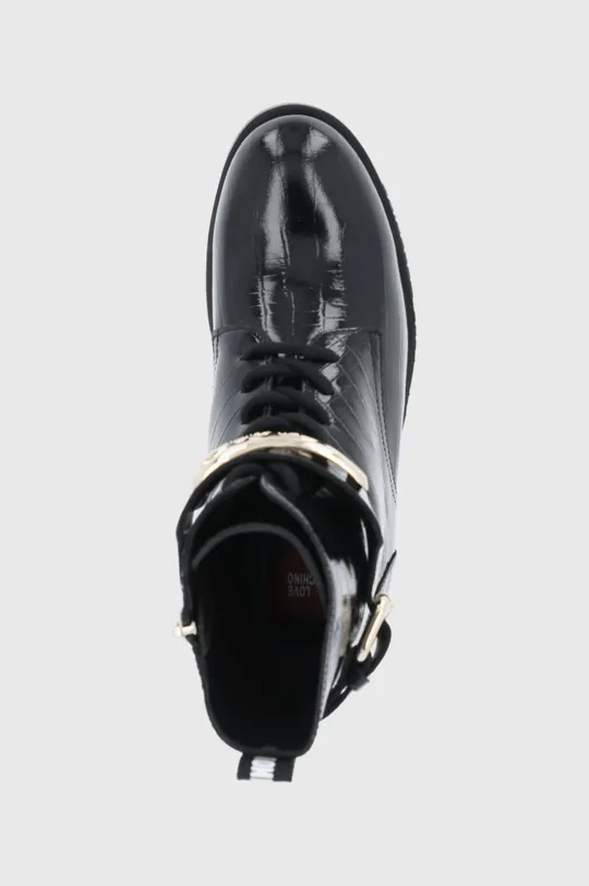 čierna Kožené členkové topánky Love Moschino