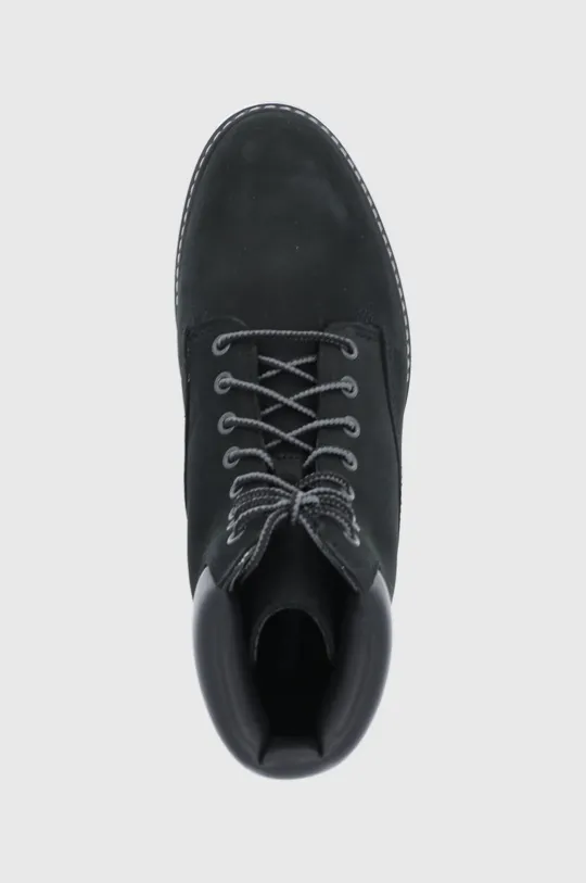 čierna Kožená obuv Timberland